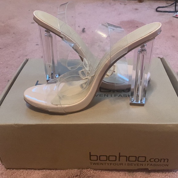 Clear Nude Heels - Picture 3 of 4